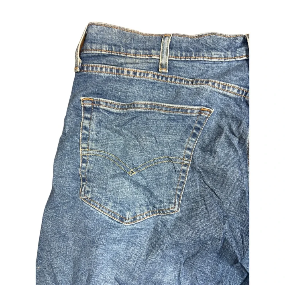 Levis‎ 505 Regular Fit Straight Leg Blue Denim Jeans Mens W40 L32 Medium Wash